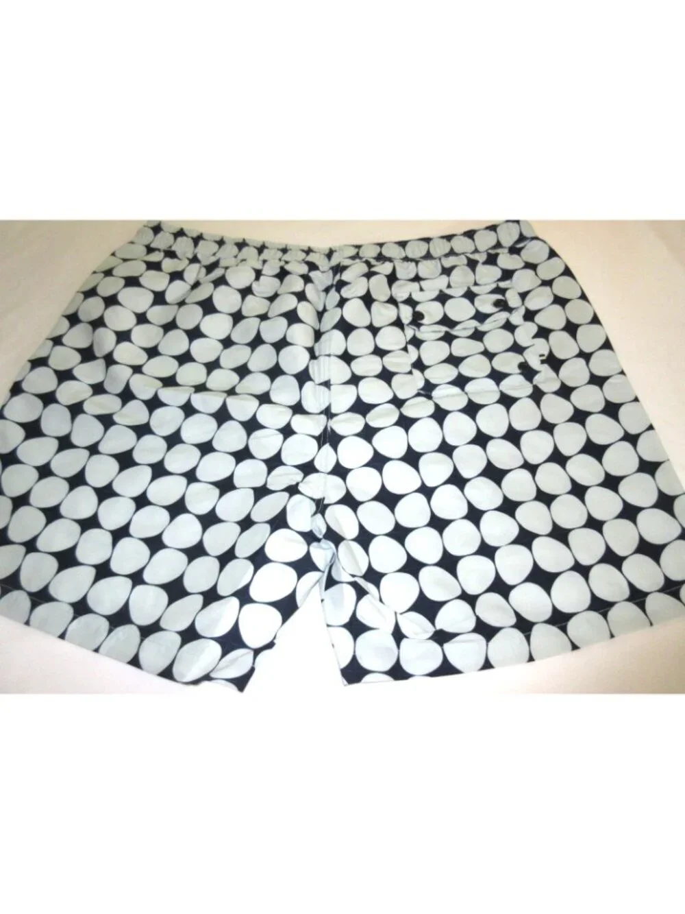 Oobe Brand Men's Kona Swim Trunks Navy Blue Ellipse Grey Circles Sizes NWT